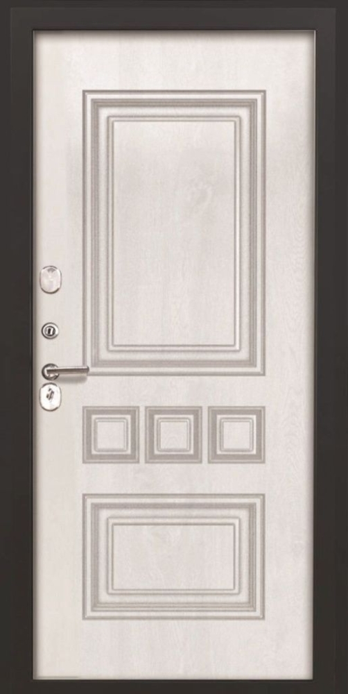 Входная дверь ДвериПРО L-Термо серебро фл-608 винорит white DPRO191053 внутренняя сторона